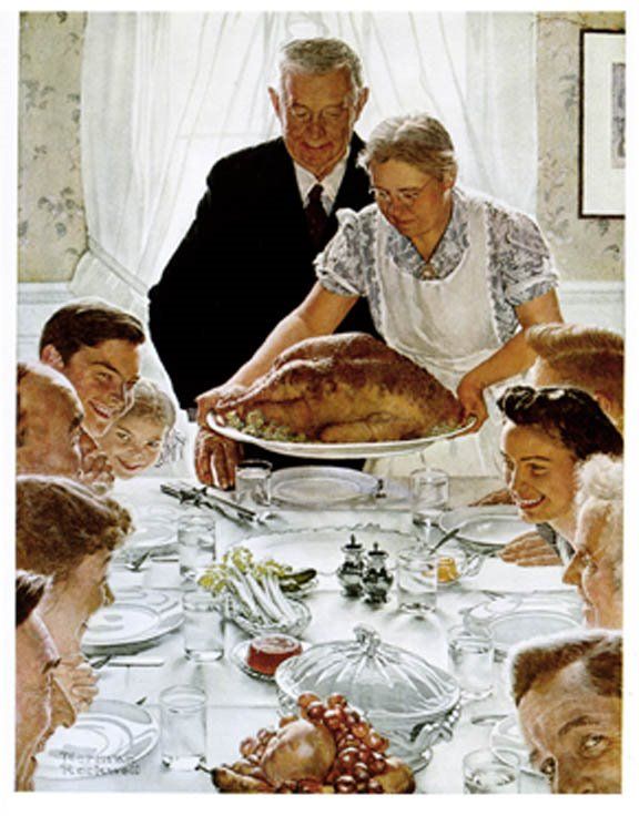 Norman Rockwell thanksgiving
